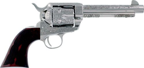 Cimarron Buffalo Bill Cody 357MAG 5.5in Engraved Nickel