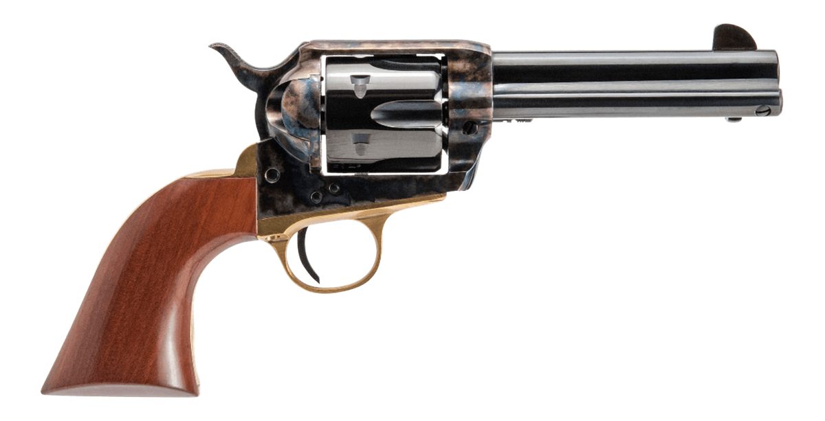 Cimarron PPP9MM Pistolero 9mm Luger 6 Shot, 4.75in Blued Barrel Cylinder, C