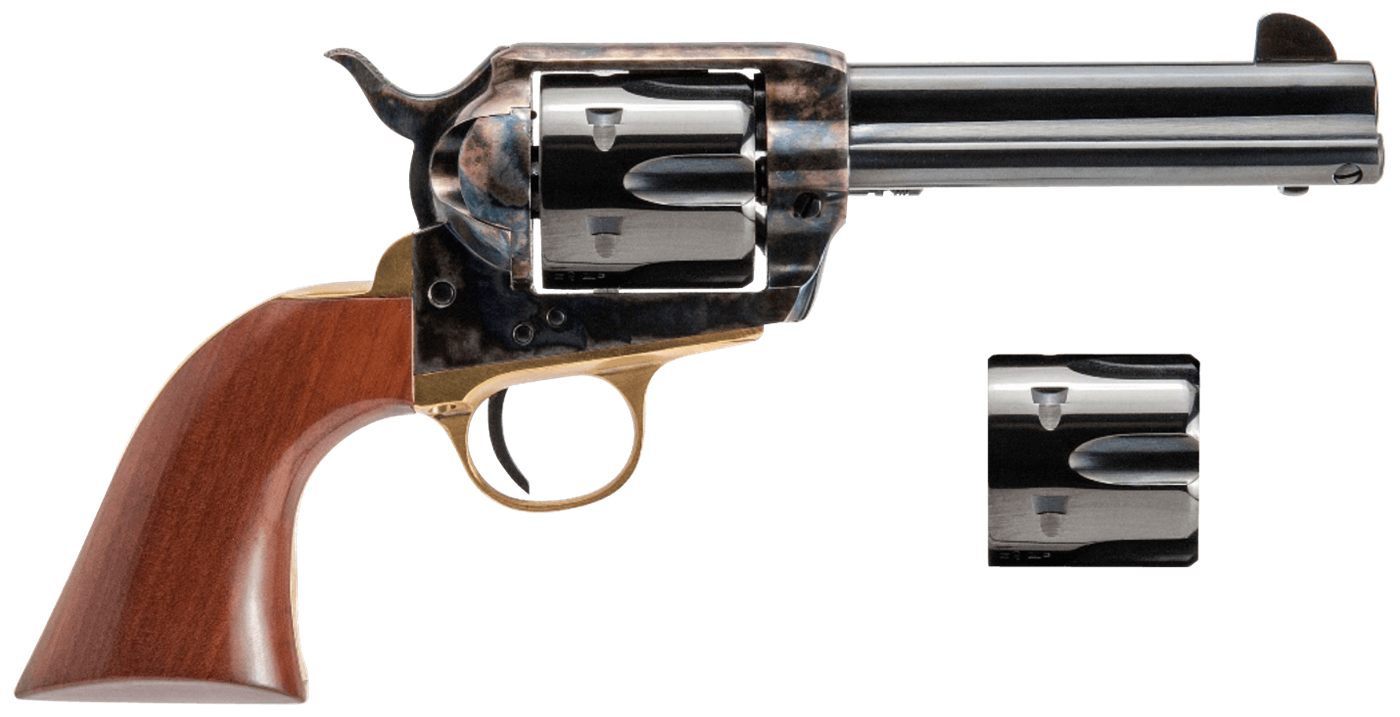 Cimarron Fac PPP9MMDC Pistolero Dual Cylinder 9mm Luger/357 Mag 6 Shot, 4.7