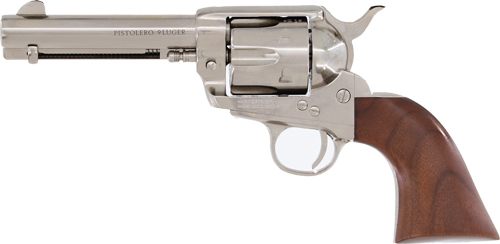 Cimarron Pistolero 9MM FS 4.75in Nickel/Walnut view 2