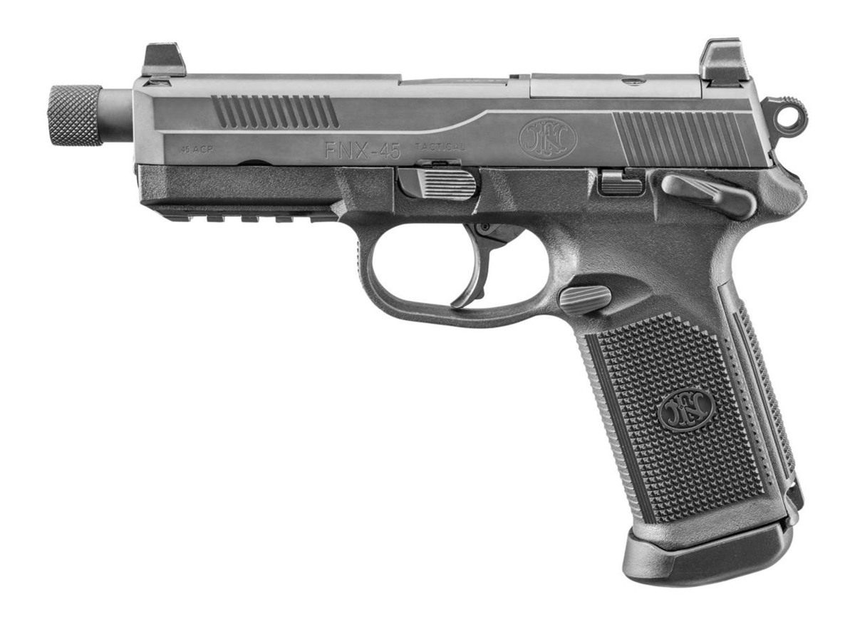 FN America 66966 Tactical 45 ACP 15+1 5.30in Steel Threaded Barrel Black Op