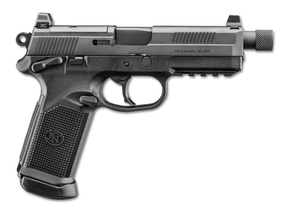 FN America 66981 Tactical 45 ACP 5.30in Threaded Barrel 10+1 Matte Black Ma view 3