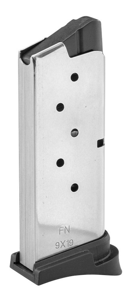 FN America 20100262 503 6rd 9mm Luger Stainless/Black view 2