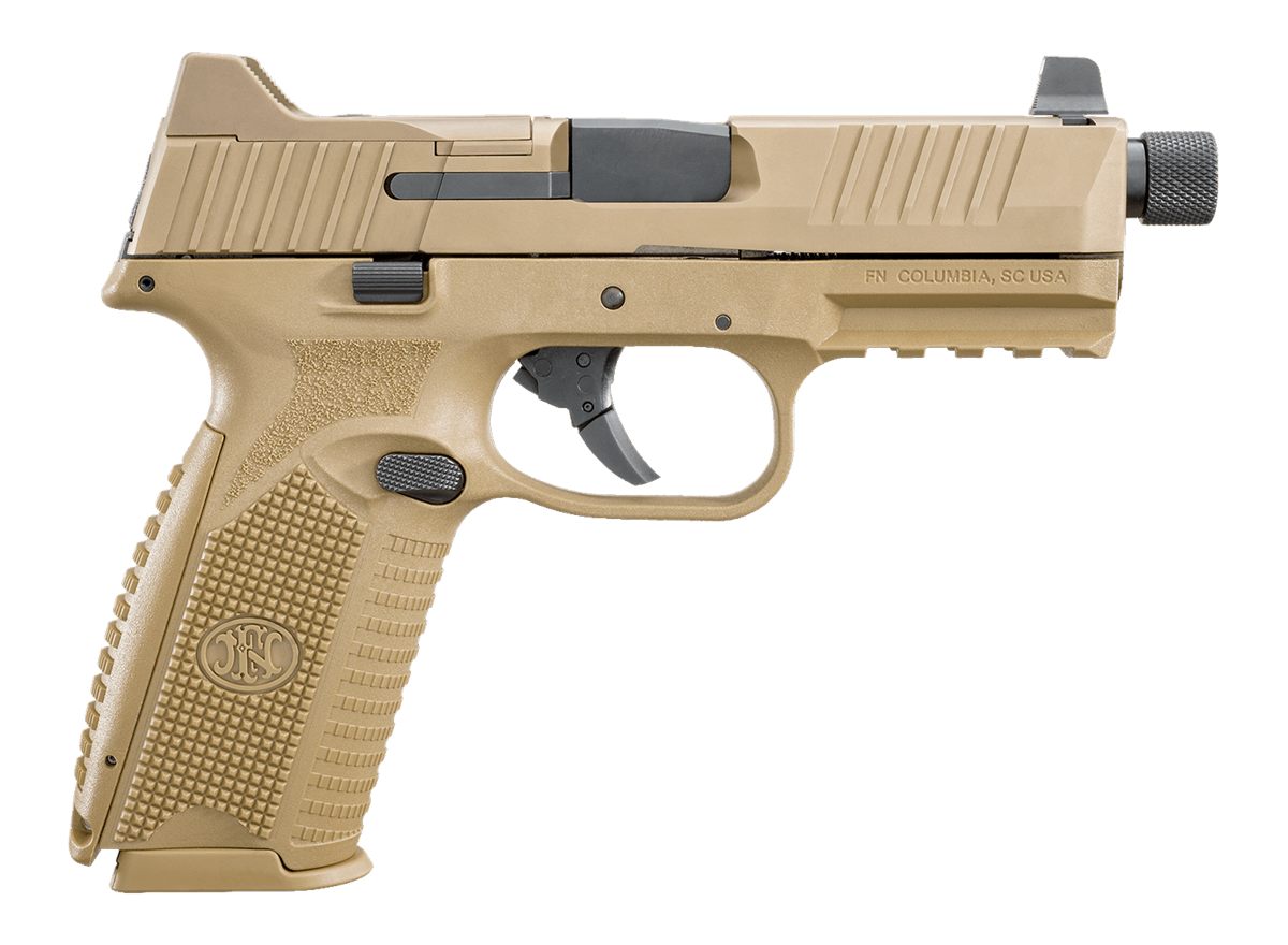 FN America 66100383 509T 9mm Luger 10+1 4.50in Black Steel Threaded Barrel