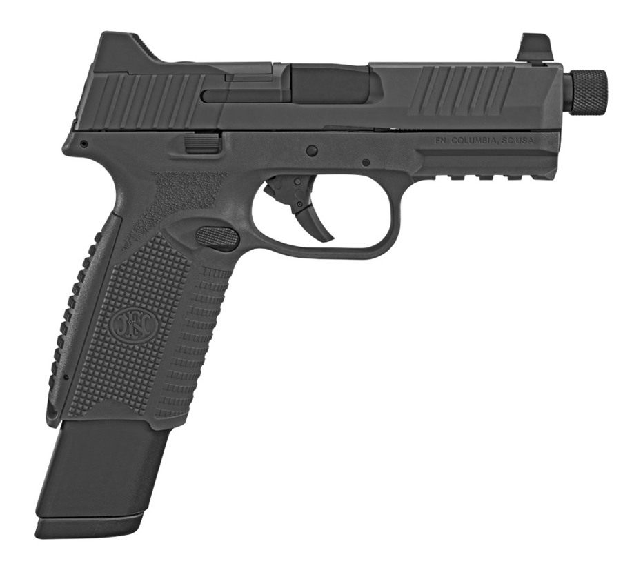 FN 66100375 509T 9mm Luger 17+1/24+1, 4.50in Black Steel Threaded Barrel, M view 2