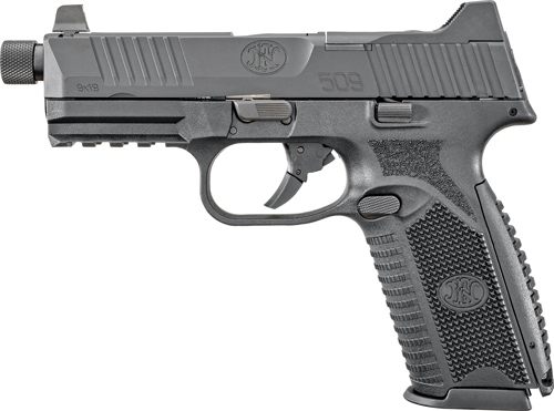 FN 66100375 509T 9mm Luger 17+1/24+1, 4.50in Black Steel Threaded Barrel, M view 5