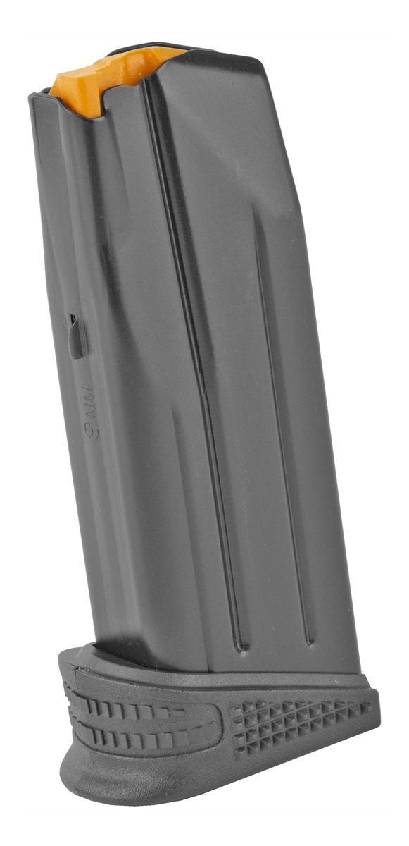 FN America 20100377 509 Compact 10rd Extended Floorplate 9mm Luger Black St