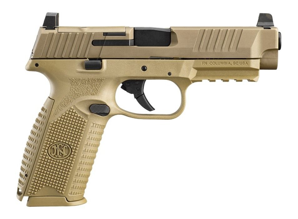 FN America 66100722 509 MRD 9mm Luger 17+1 Black Flat Dark Earth PVD view 2