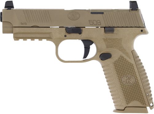 FN America 66100722 509 MRD 9mm Luger 17+1 Black Flat Dark Earth PVD view 4