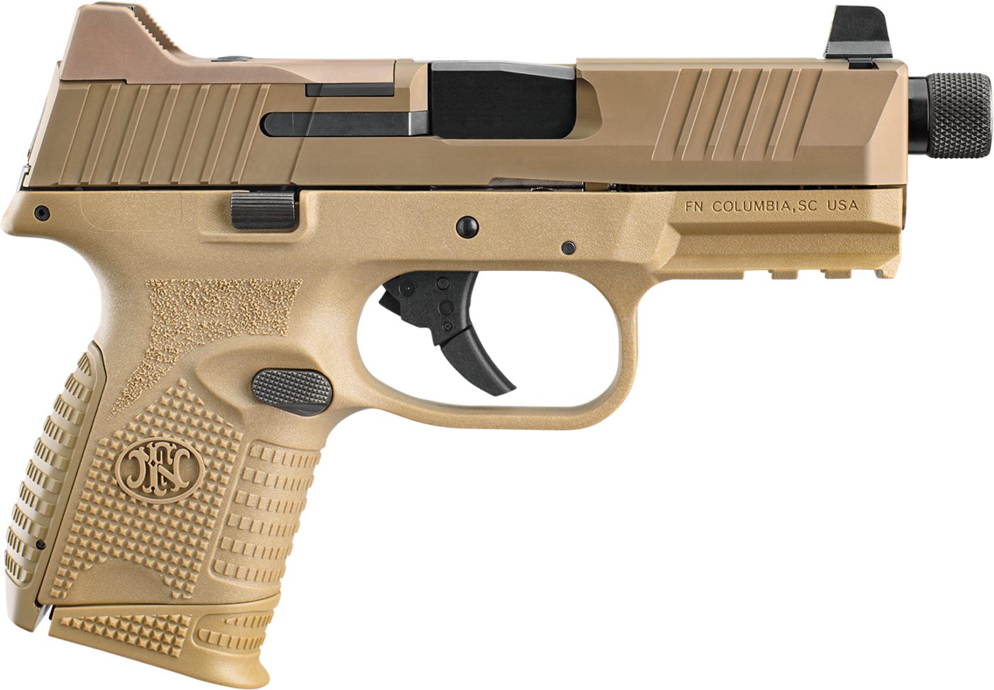 FN America 66100781 509CT Compact 9mm Luger 10+1, 4.32in Black Steel Thread view 2