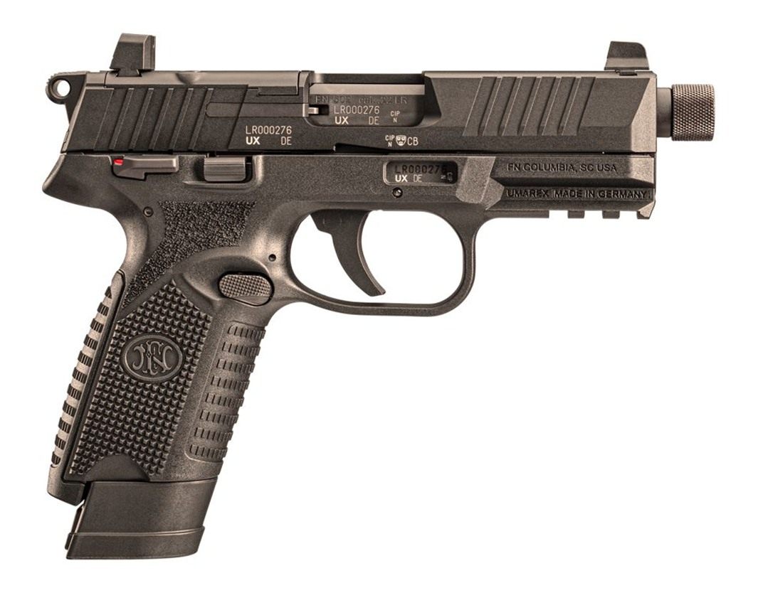 FN America 66101011 502 Tactical 22 LR 10+1 4.60in Steel Threaded Barrel, B view 2