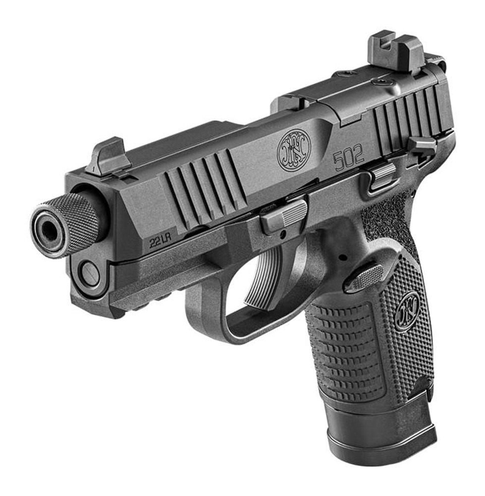 FN America 66101011 502 Tactical 22 LR 10+1 4.60in Steel Threaded Barrel, B view 5