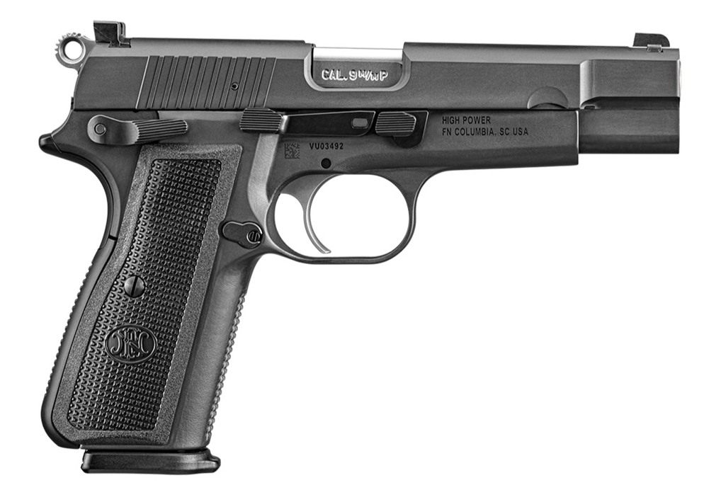 FN America 66100256 High Power 9mm Luger 17+1, 4.70in Black Target Crown St view 3