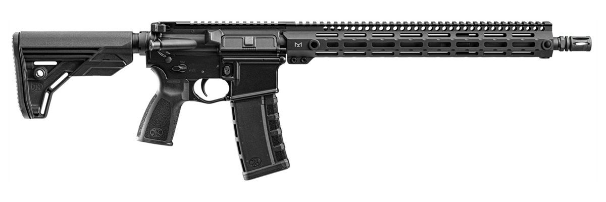FN 36100658 FN 15 Tac3 Duty 5.56x45mm NATO 16" Chrome-Lined Barrel 30+1,  Black Anodized Rec/Lightweight, 15" M-LOK Handguard, Black 6 Position Collapsible Stock, Optics ready view 2