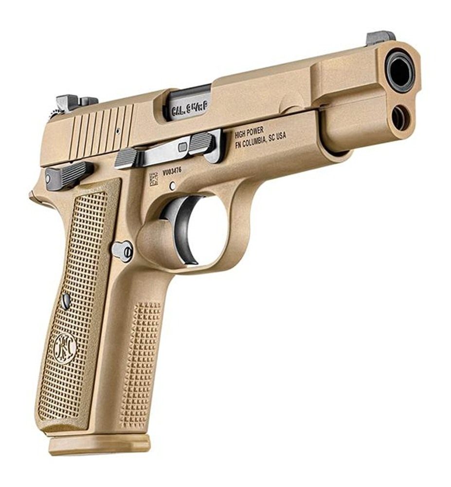 FN America 66101117 High Power 9mm Luger 10+1, 4.70in Black Target Crown St view 5