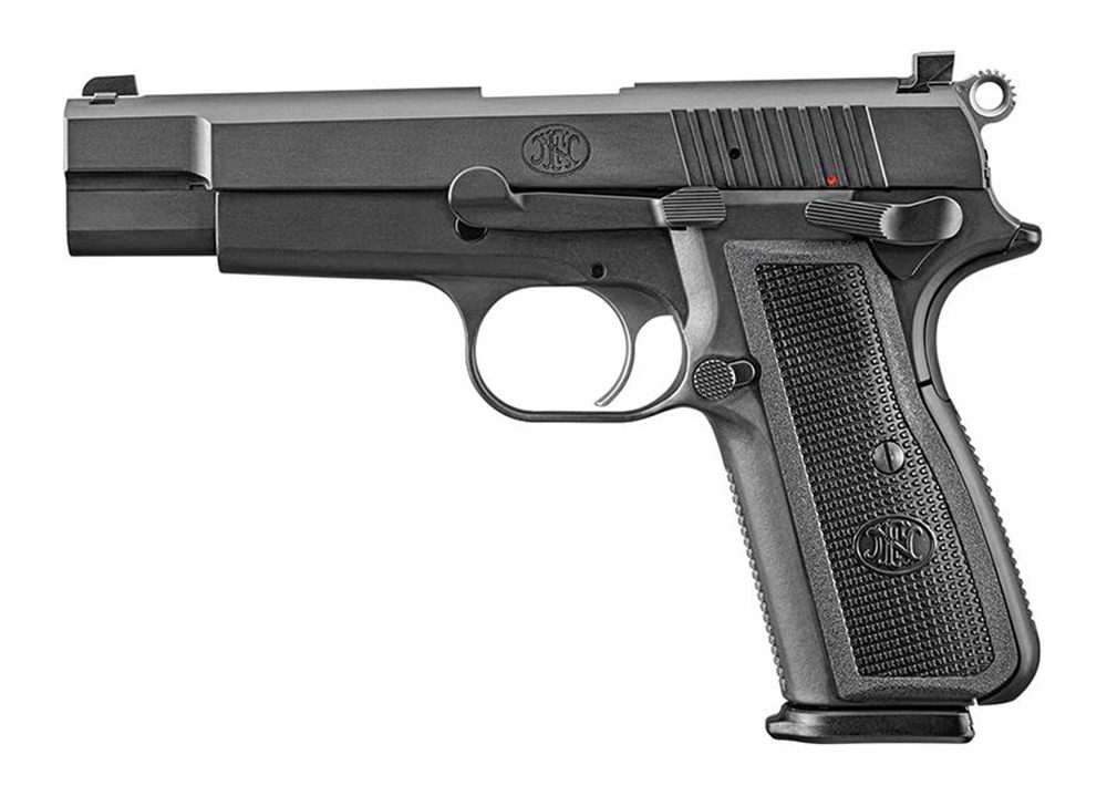 FN America 66101115 High Power 9mm Luger 10+1 4.70in Black Target Crown Ste view 3
