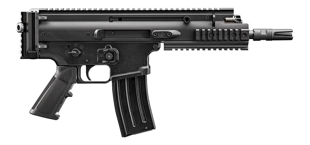 FN 38101244 Scar 15P 5.56x45mm 10+1 7.50in Black Anodized Chrome Lined Stee