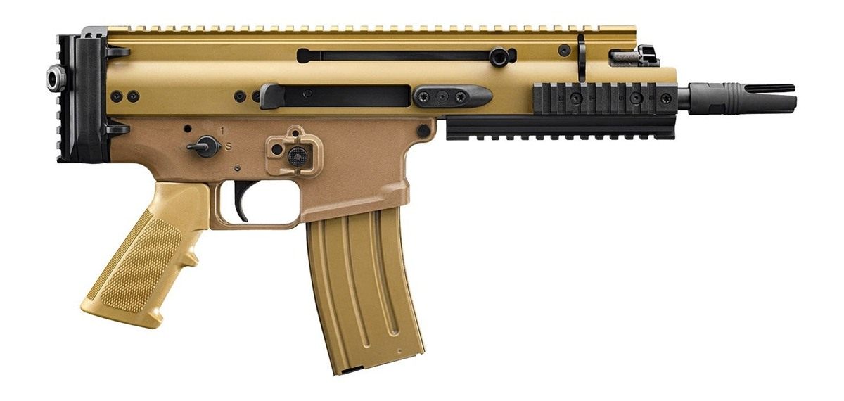 FN 38101245 Scar 15P 5.56x45mm 10+1 7.50in Black Anodized Chrome Lined Stee