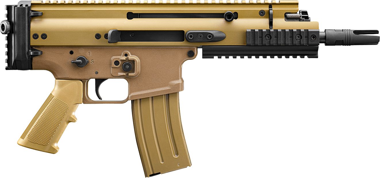 FN 38101245 Scar 15P 5.56x45mm 10+1 7.50in Black Anodized Chrome Lined Stee view 2