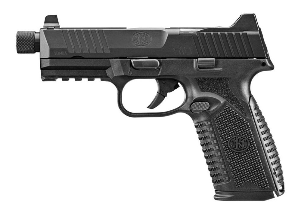 Fn 66101377 510 Tactical Full Size 10mm Auto 10+1, 4.71in Black Target Crow view 2