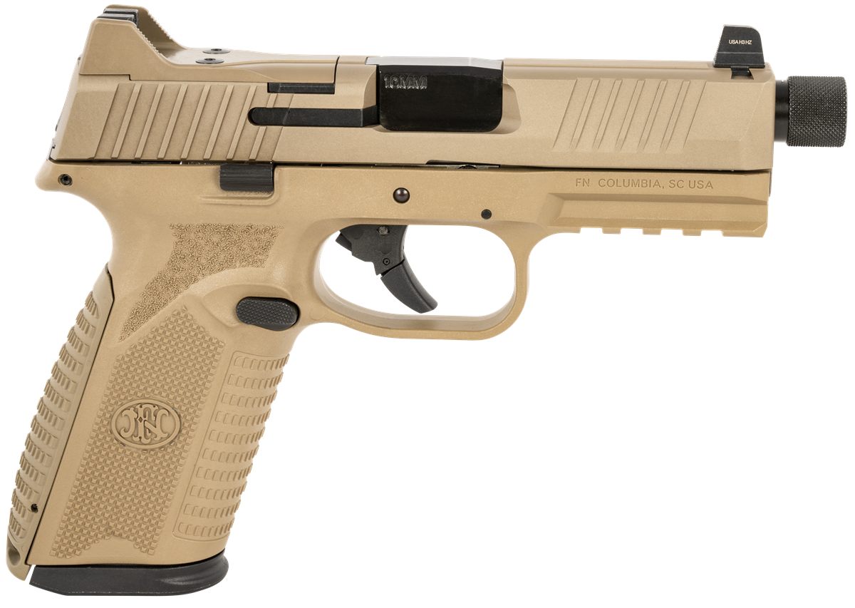 FN 66101376 510 Tactical Full Size 10mm Auto 22+1, 4.71in Black Target Crow