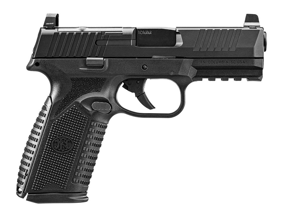 FN America 66101379 510 MRD Full Size 10mm Auto 15+1, 4.10in Black Target C view 2