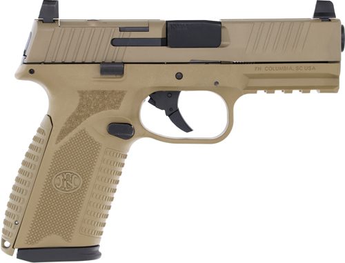 FN America 66101380 510 MRD Full Size 10mm Auto 15+1, 4.10in Black Target C view 4