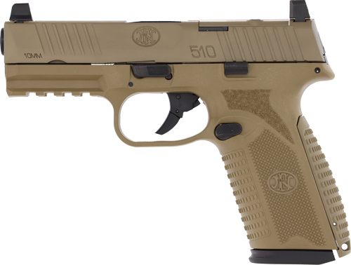 FN America 66101380 510 MRD Full Size 10mm Auto 15+1, 4.10in Black Target C view 5