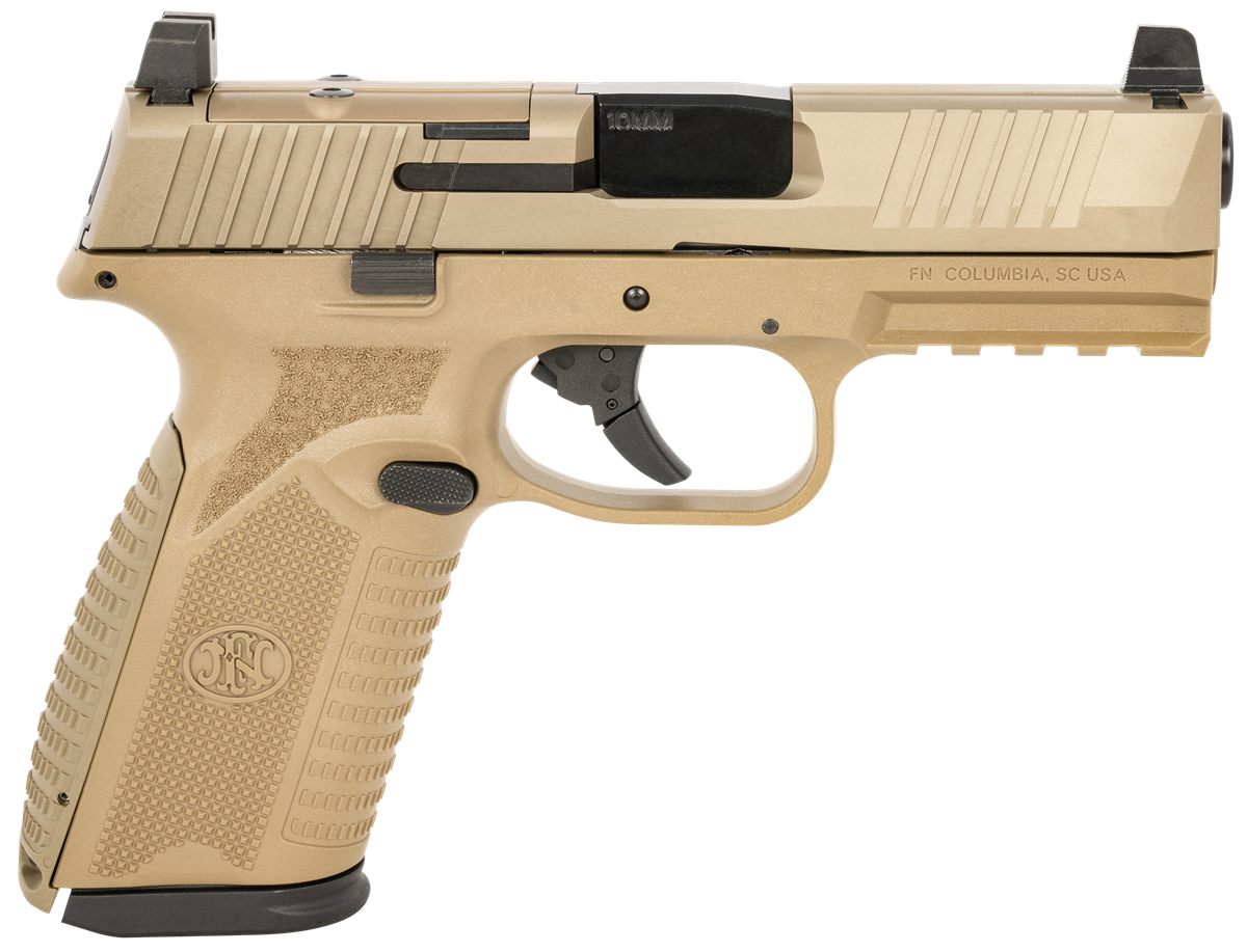FN America 66101382 510 MRD Full Size 10mm Auto 10+1, 4.10in Black Target C