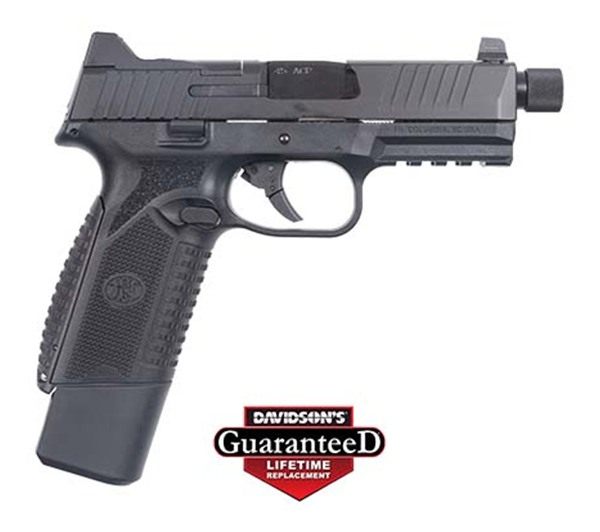 FN America 66101383 545 Tactical 45 ACP 15+1/18+1 4.71in Black Target Crown view 3