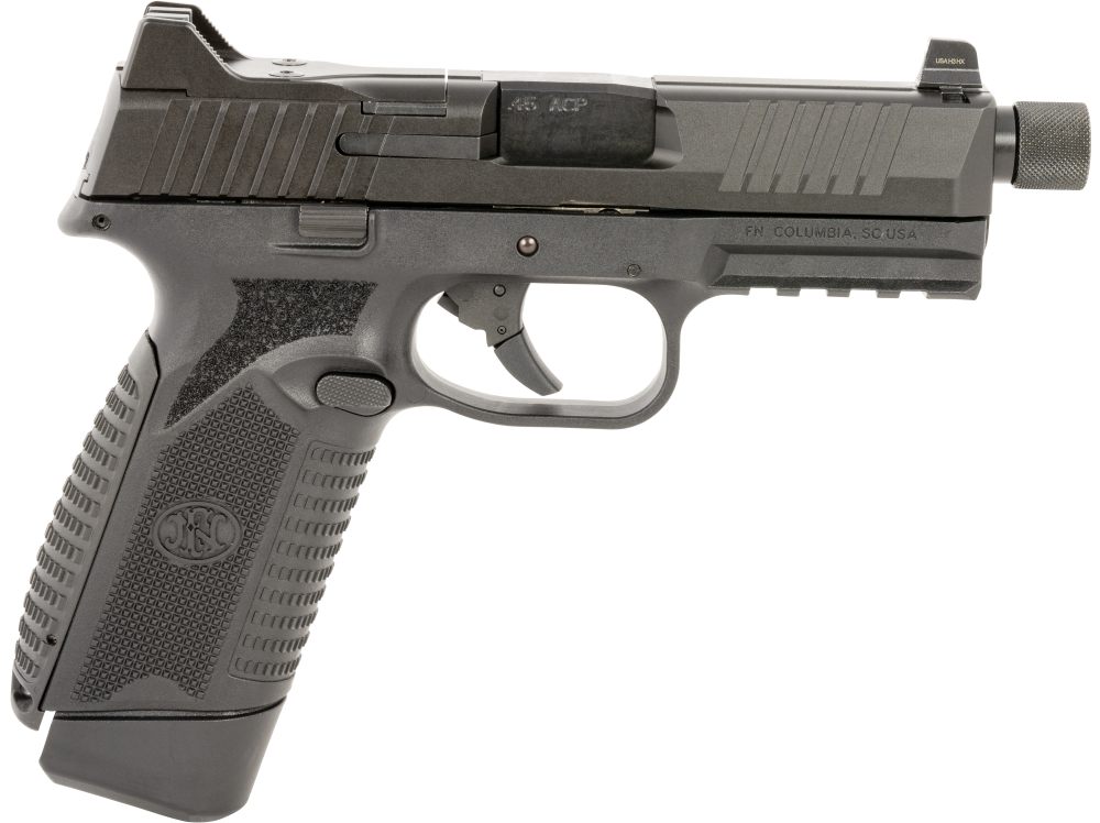 FN 66101385 545 Tactical 45 ACP 10+1 4.71in Black Target Crown/Threaded Ste