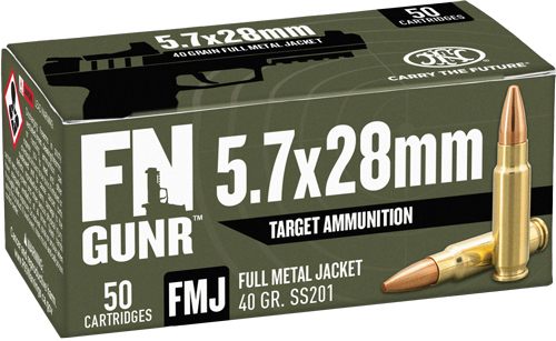 FN USA 10700032 Gunr 5.7x28mm 40gr Full Metal Jacket 50 Per Box/10 Case view 6
