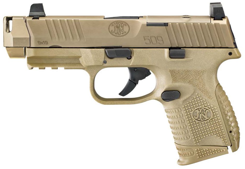 FN USA 66101794 509C MRD Compact W/Compensator 9mm Luger 4.20in 15+1 12+1 B view 2