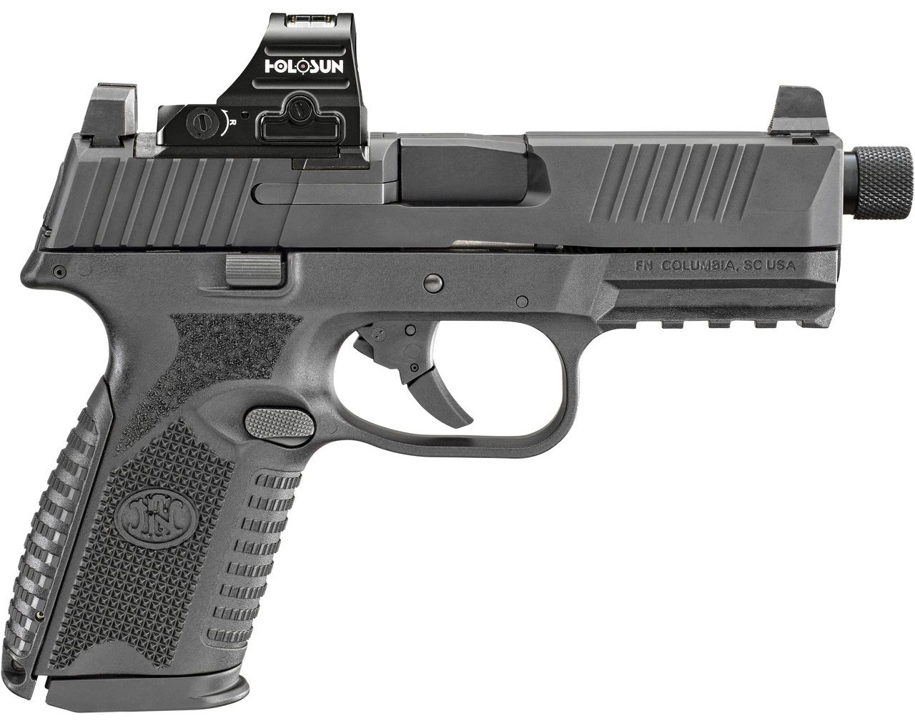 FN America dFN 509 Tactical W/ Holosun HS407C BLK 9MM 4.5in 1-15RD 1-24RD