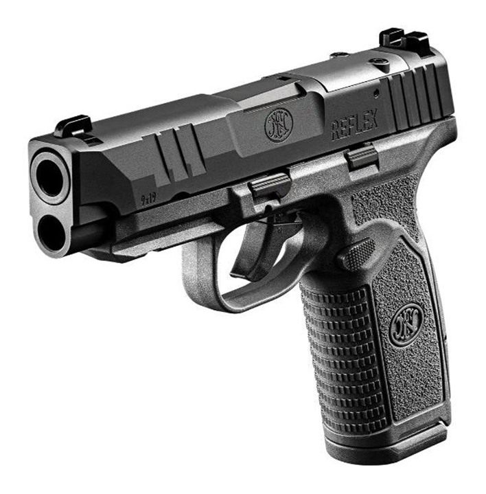 FN America 66101759 Micro-Compact 9mm Luger 18+1 3.80in Black Target Crown view 3