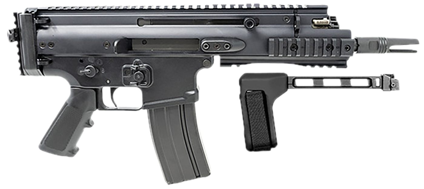 FN America 38101882 Scar 15P 5.56x45mm 30+1 7.50in Black Steel Barrel, Anod