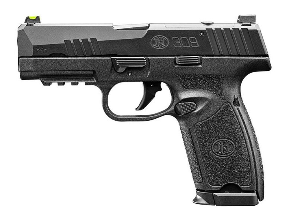 FN America 66-102378 309 MRD 9mm Luger 20+1 16+1 3.80in Black Target Crown view 3
