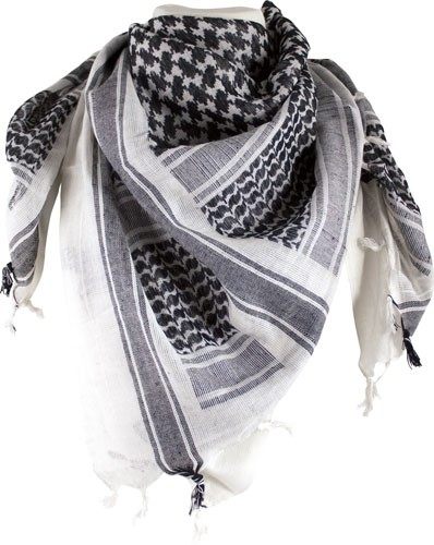 Red Rock Outdoor Gear Shemagh Head Wrap White/BLK