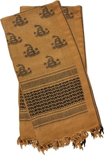 Red Rock Outdoor Gear Shemagh Head Wrap Don't Tread On Me/Coyote/Black