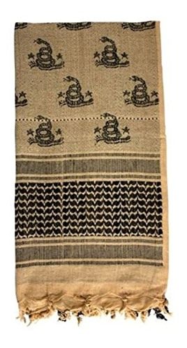 Red Rock Outdoor Gear Shemagh Head Wrap Don't Tread On Me/Coyote/Black view 2