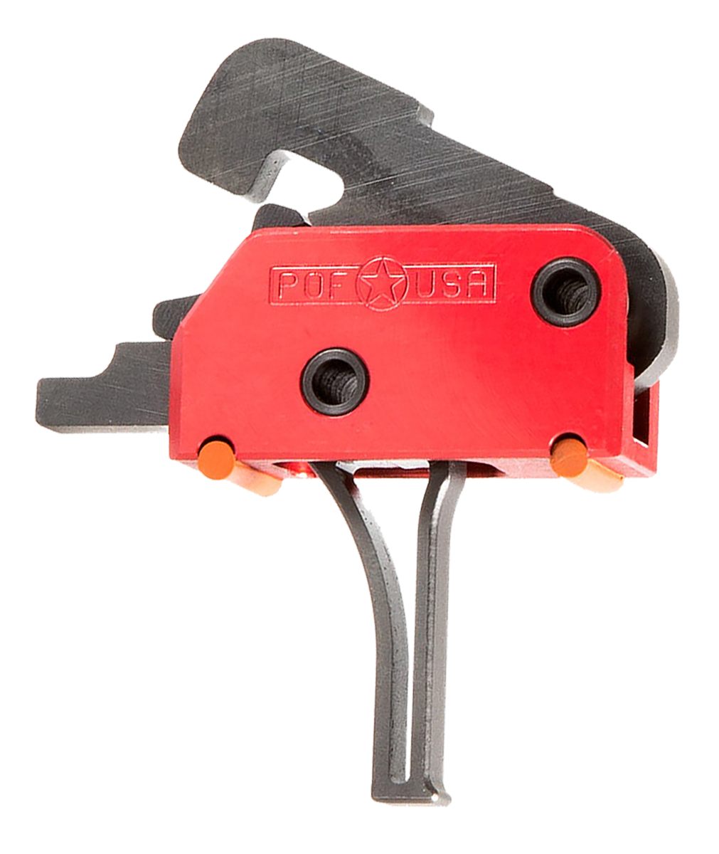 Patriot Ordnance Factory 00858 Drop-In Black/Red Flat Trigger Single-Stage