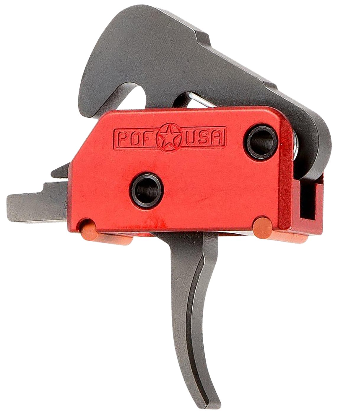 POF USA Patriot Ordnance Factory 01509 Drop-In Black/Red Curved Trigger Two