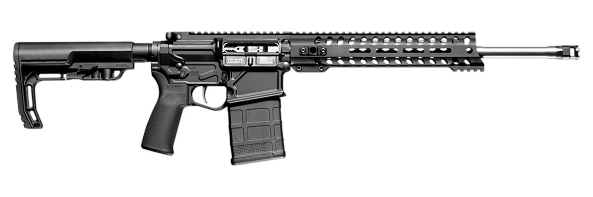 Patriot Ordnance Factory Pof 01689 Rogue DI CA 16 11m Rail 308 Blk