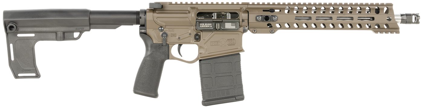 Patriot Ordnance Factory 1741 Rogue 308 Win 20+1 12.50in Brown Cerakote