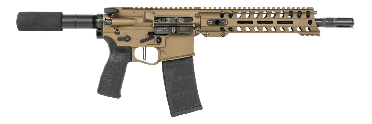 Patriot Ordnance Factory Pof 01793 Ren+ Pstl DI Mft 10 9M Gen4 556 Brnz