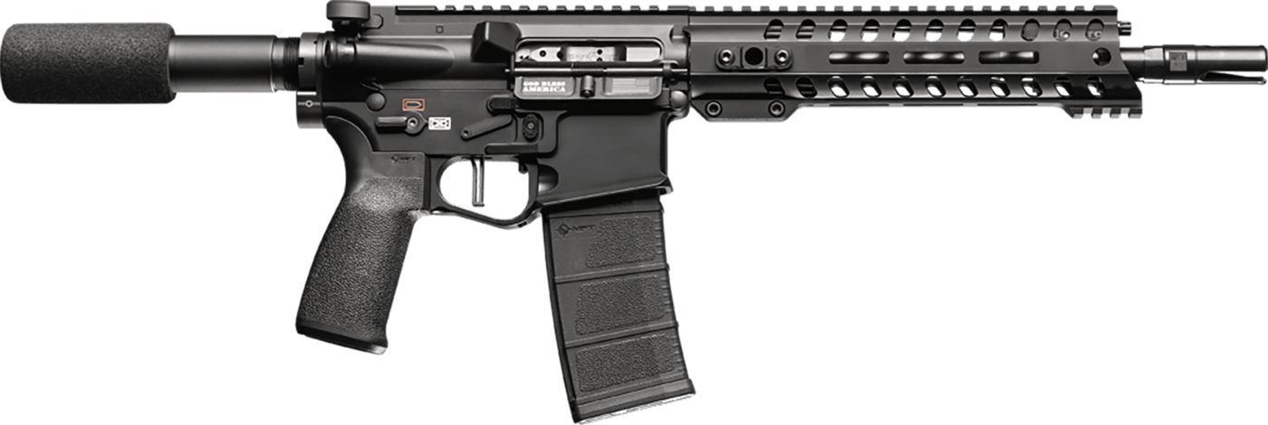 Patriot Ordnance Factory Pof 01798 Ren+ Pstl DI Mft 10 9M Rail 556 Blk