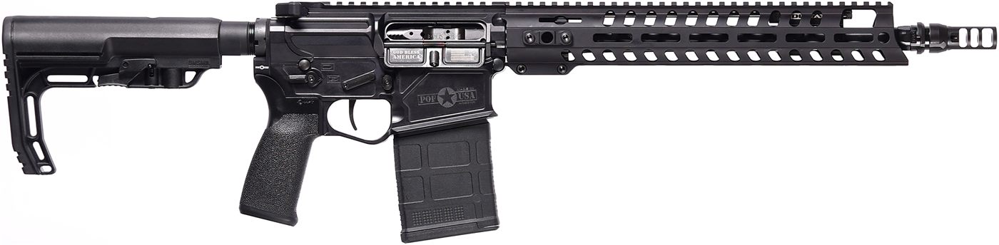 POF USA Patriot Ordnance Factory 02063 Rogue 308 Win 30+1 13.75in Black Nit view 2