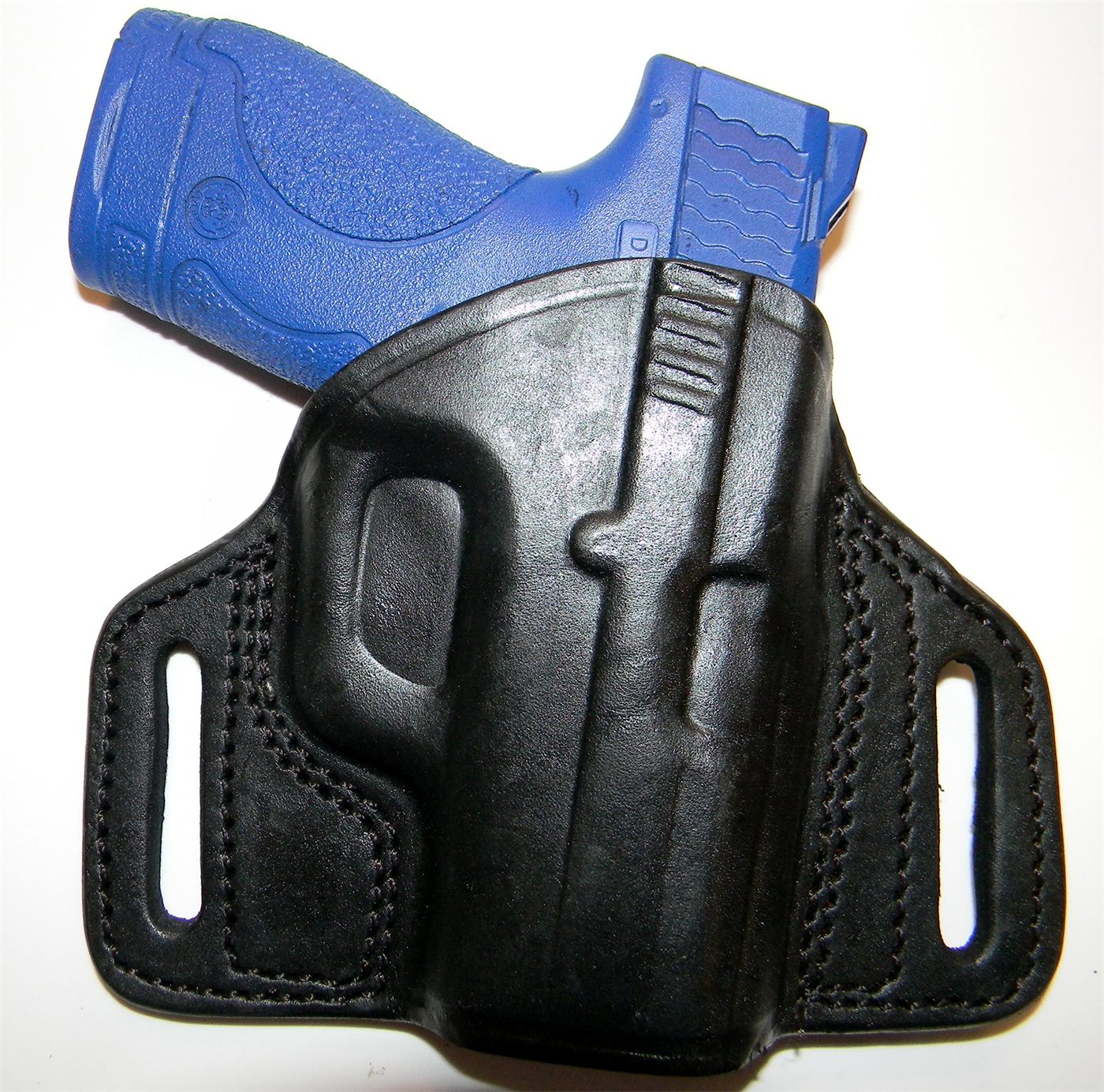 Tagua Gunleather Open Top Belt Holster fits S W Shield, Right Hand, Black