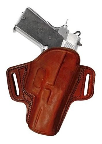 Tagua Gunleather Open Top Belt Holster fits S W Shield, Right Hand, Black view 2