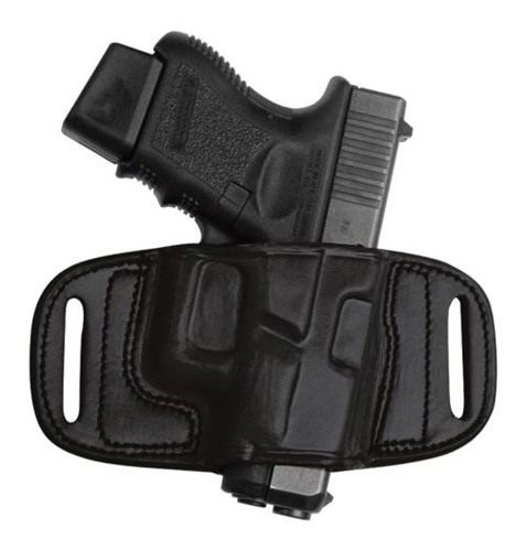 Tagua Gun Leather Quick Draw Belt Holster for Glock 43 Black Right Hand